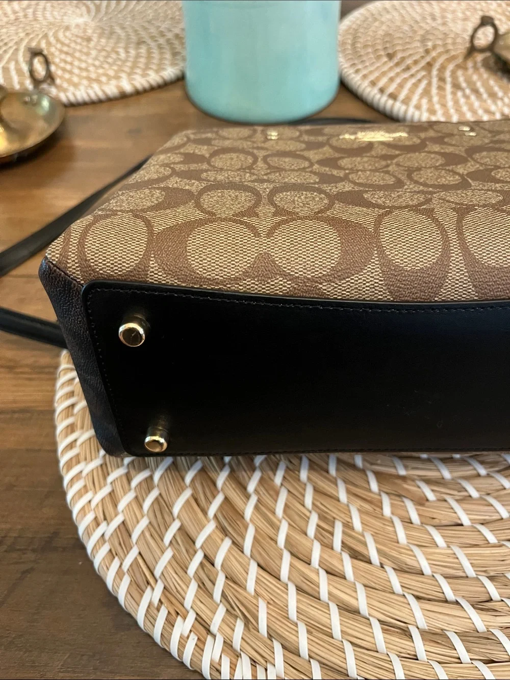 Coach signature crossbody bag